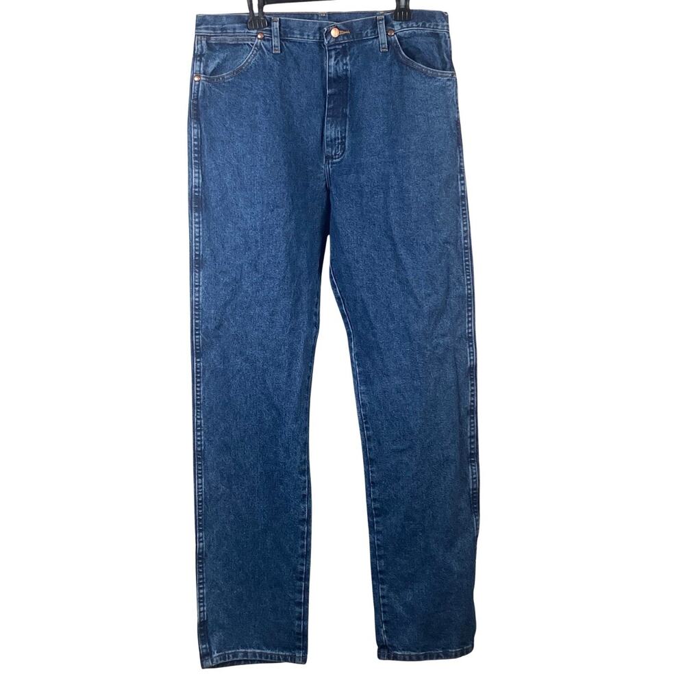 Wrangler Jeans Men's 36x36 Blue 1013MWZ Cowboy Cut Western Denim Rodeo
